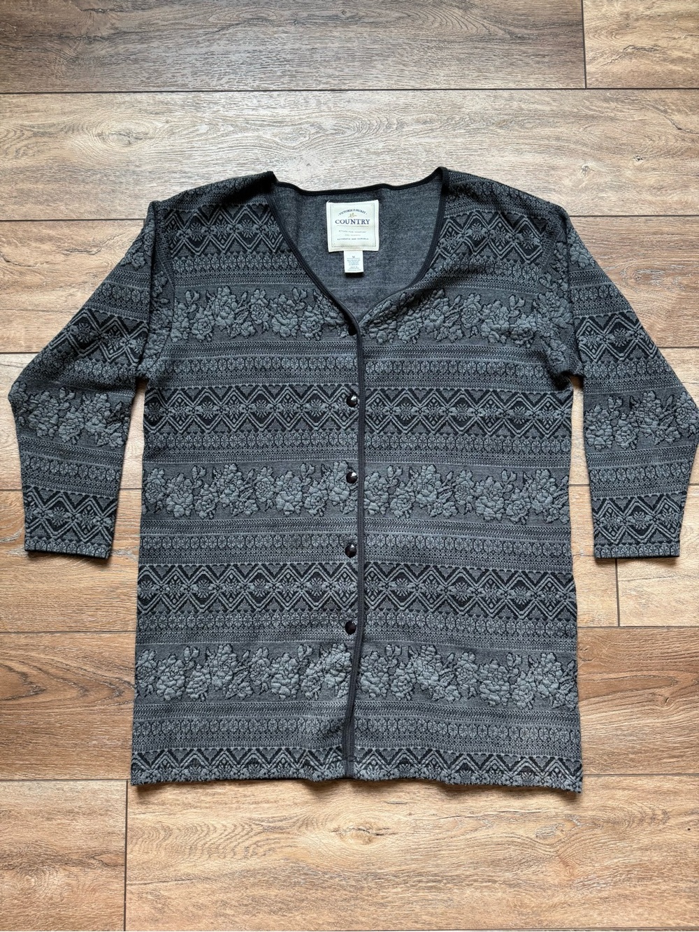 Vintage Victoria’s Secret Country Label Cardigan